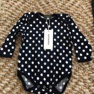 Marimekko new with tags polka dot onsie 9mo